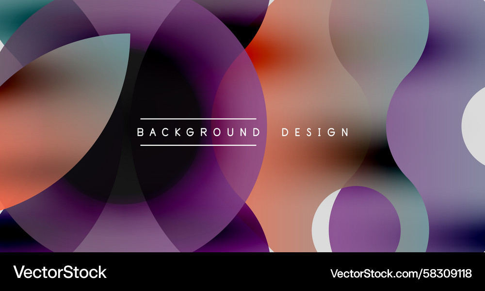 Abstract fluid shapes overlap creating vibrant Abstract fluid shapes overlap creating vibrant Vector Image