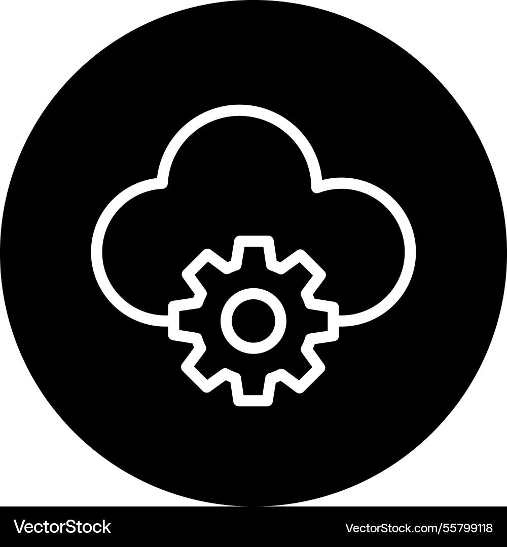 Cloud computing icon design vector image