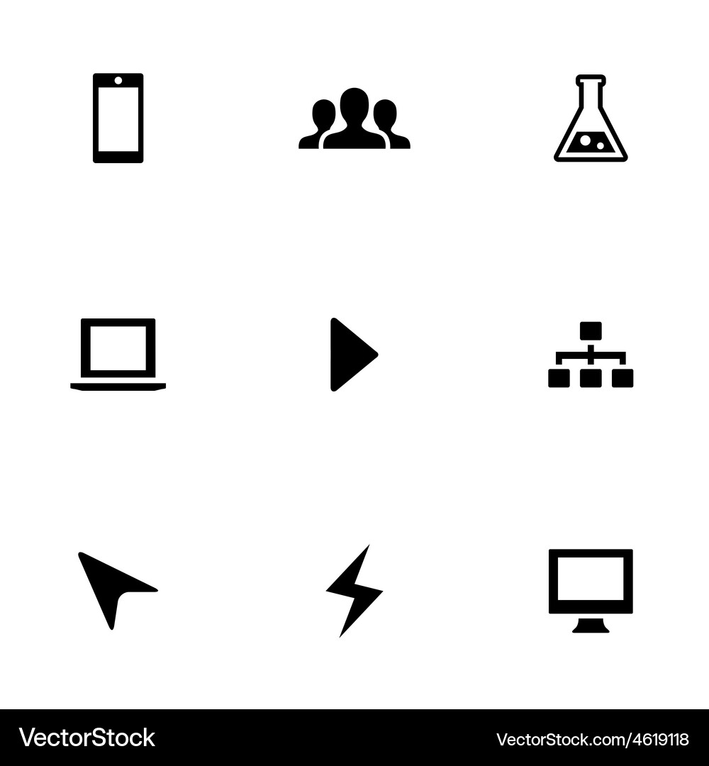 Development 9 icons set Vector Image