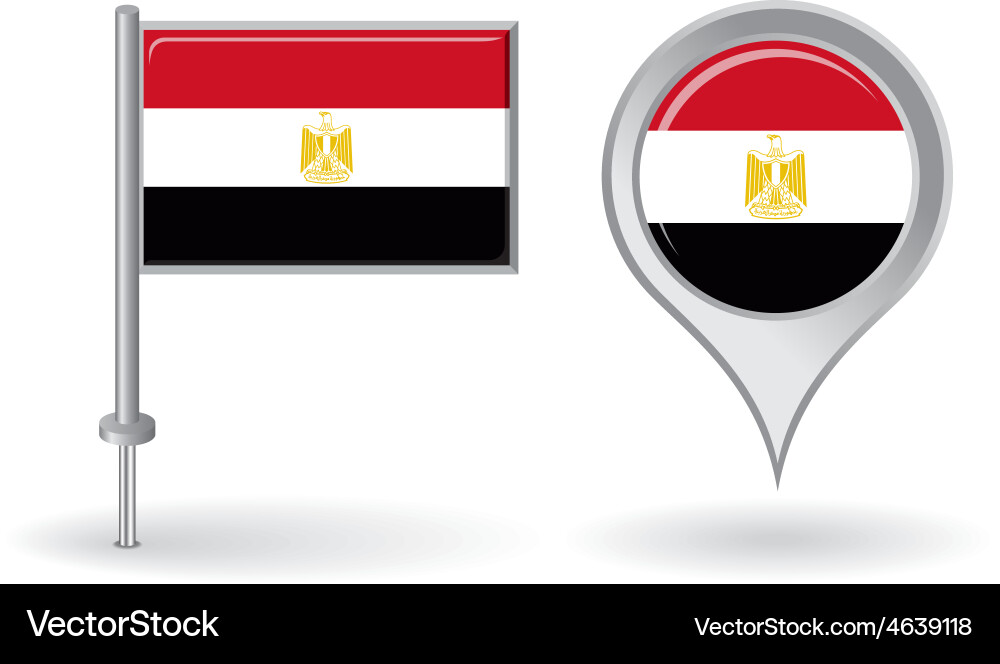 Egyptian Pin & Map Pointer Vector Image