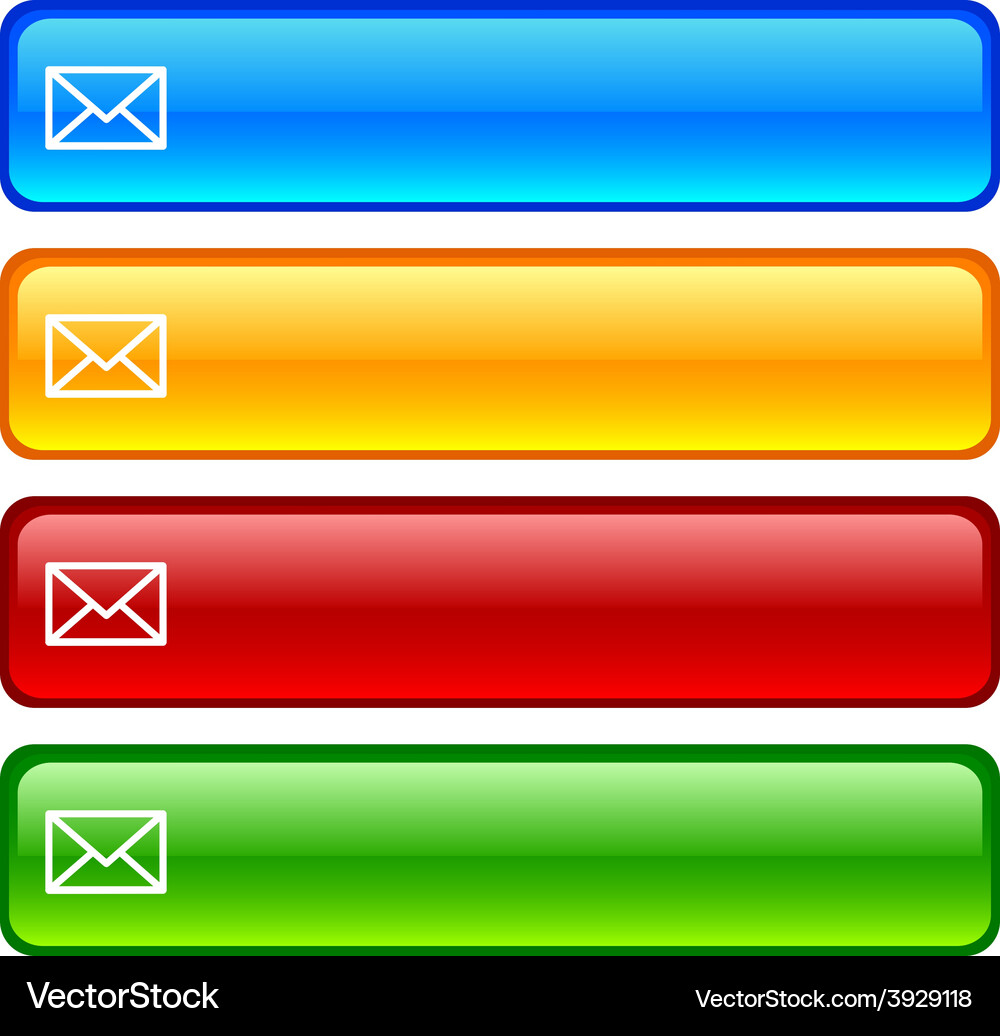 Mail buttons Vector Image