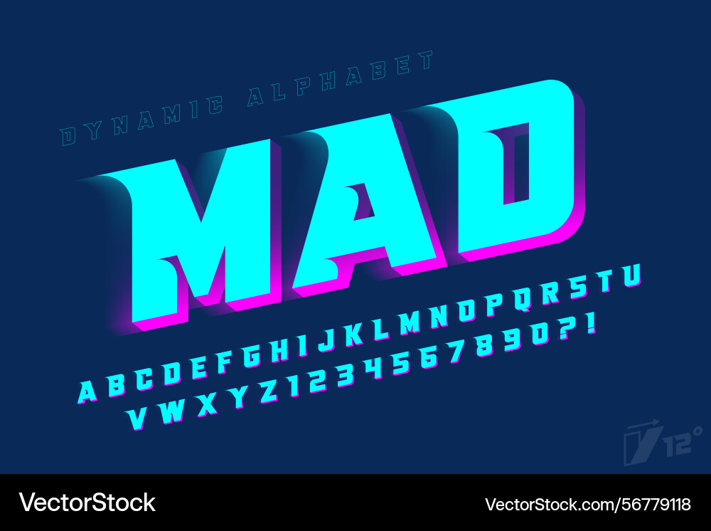 Racing alphabet design dynamic typeface letters Racing alphabet design dynamic typeface letters vector image