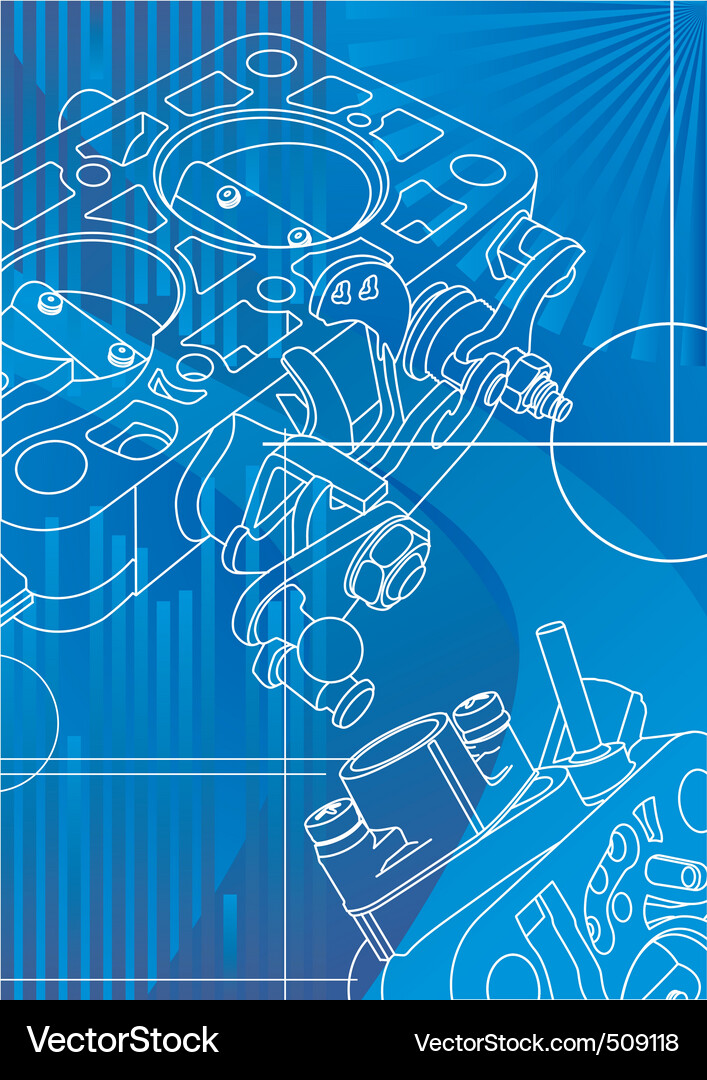 Technical Blueprint Backdrop Vector Image