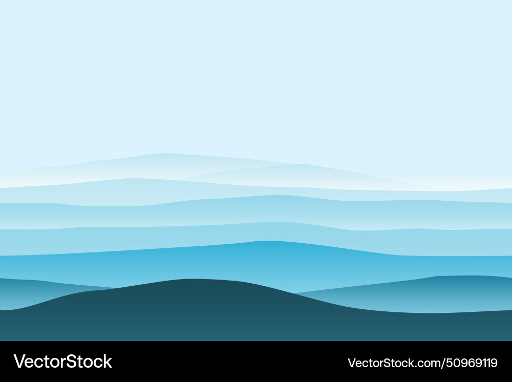 Minimal abstract landscape background with wave Minimal abstract landscape background with wave vector image