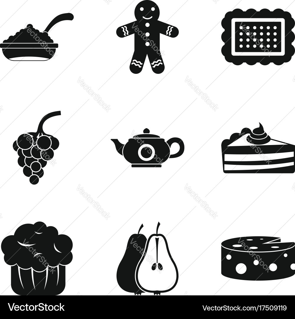 Munificence icons set simple style Vector Image