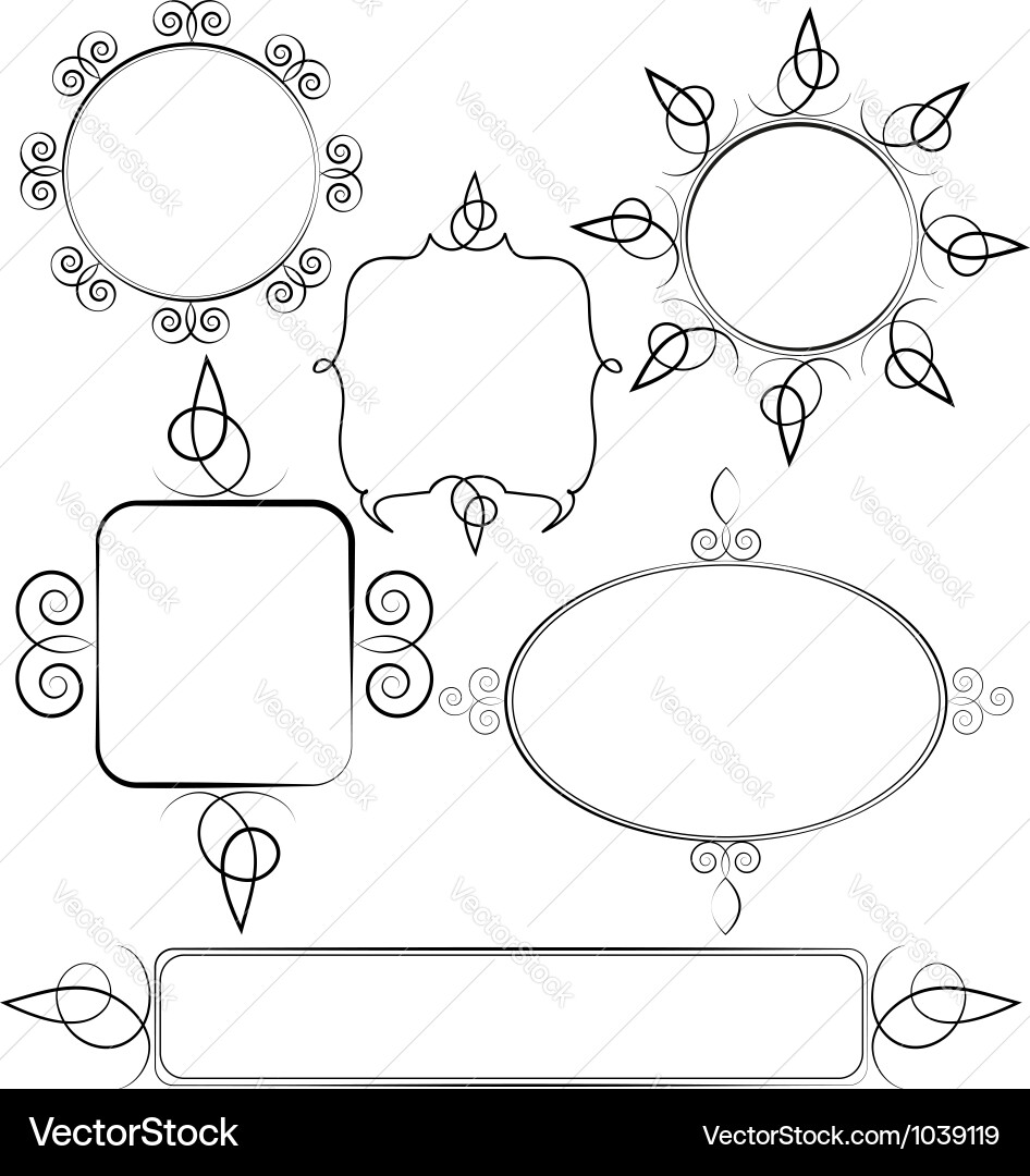 Set a framework vector image