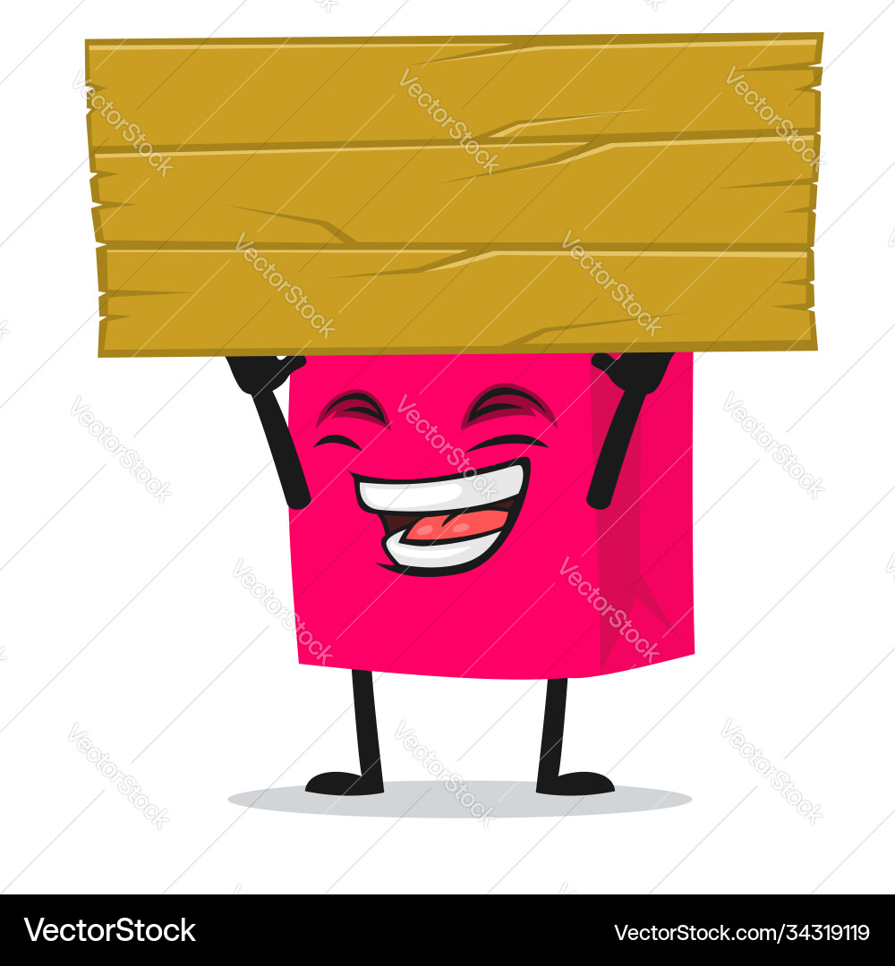 Shopping bag character or mascot Shopping bag character or mascot vector image