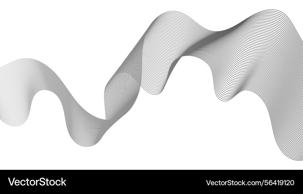 Abstract backdrop with grey wave gradient lines Abstract backdrop with grey wave gradient lines Vector Image