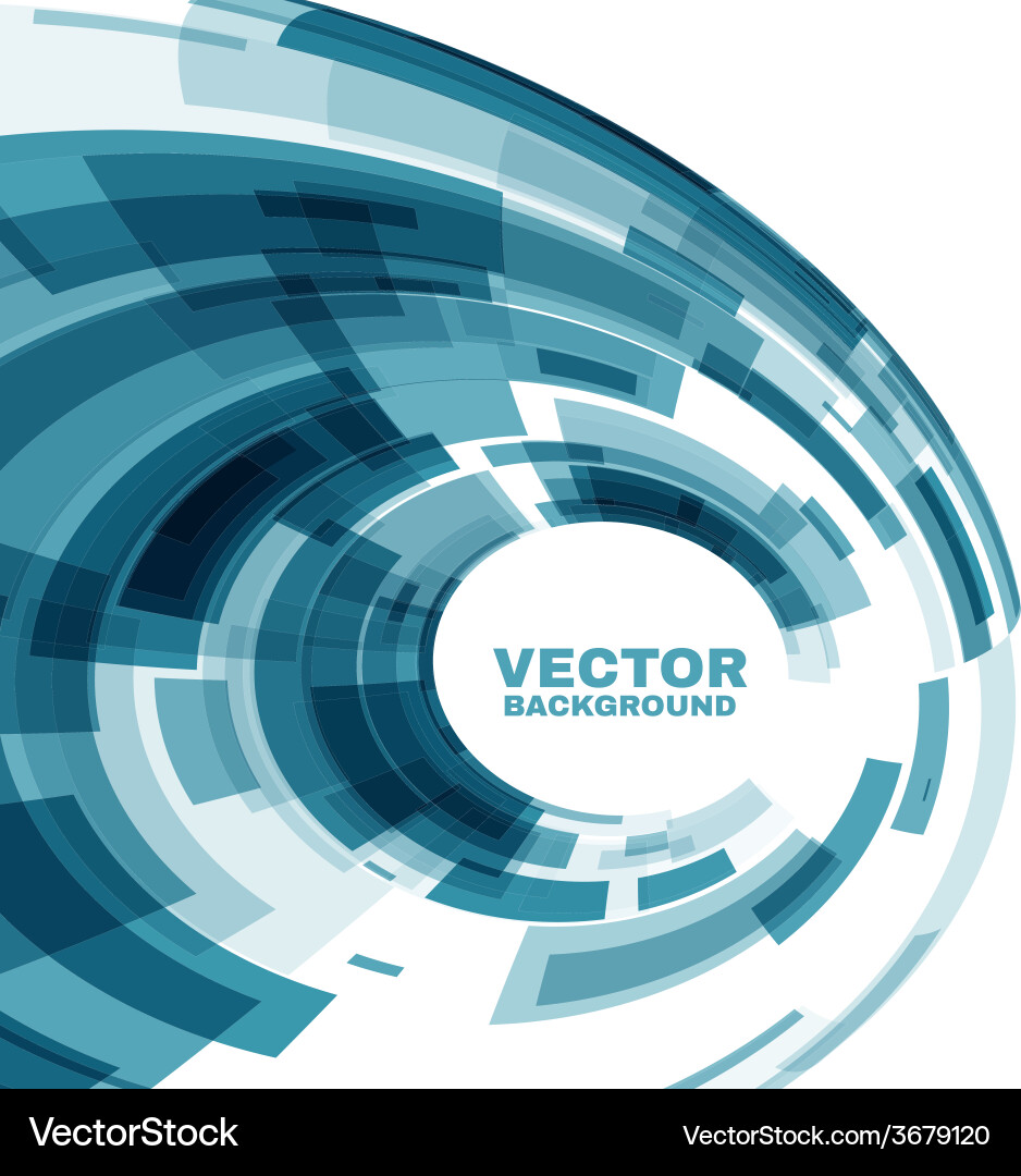 Abstract Tech Circles Background Vector Image