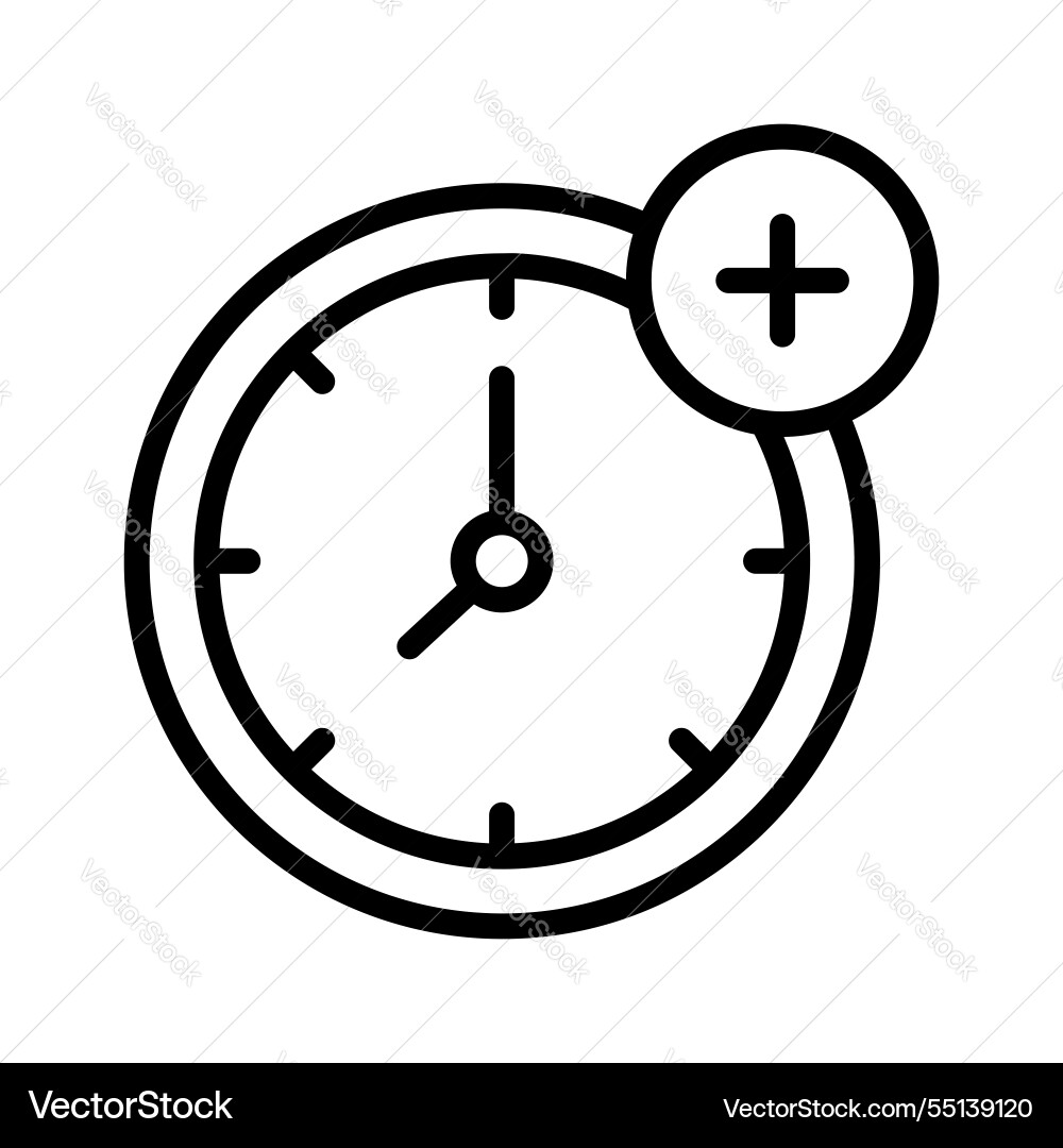 Add timer vector image