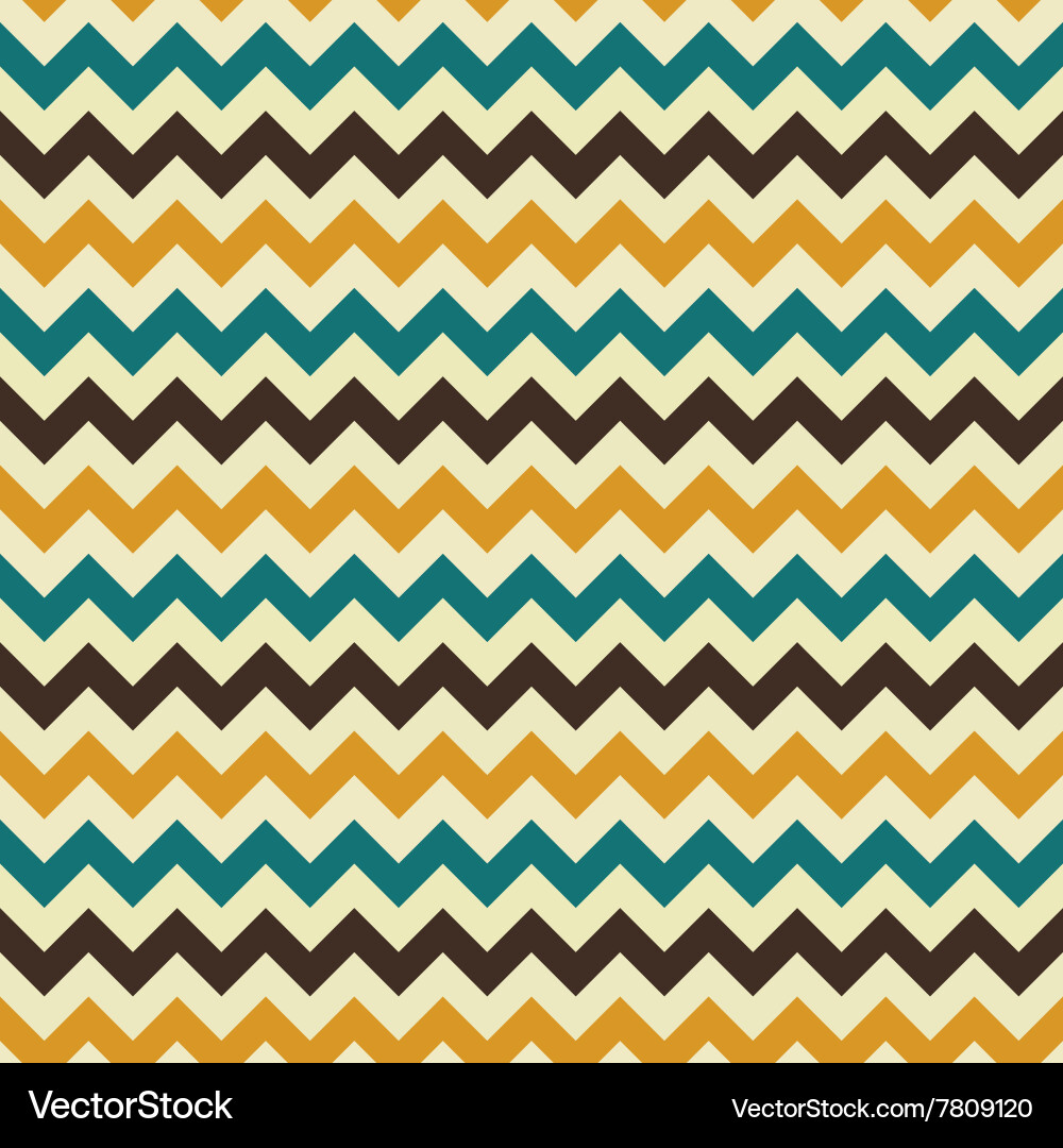 Retro Zigzag Striped Pattern vector image