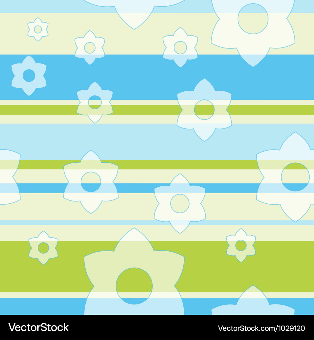 Spring flower pattern background Vector Image