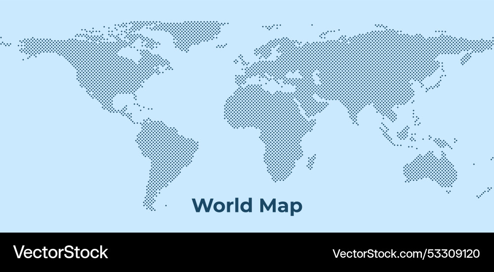 World map background with dot pattern - global World map background with dot pattern - global Vector Image