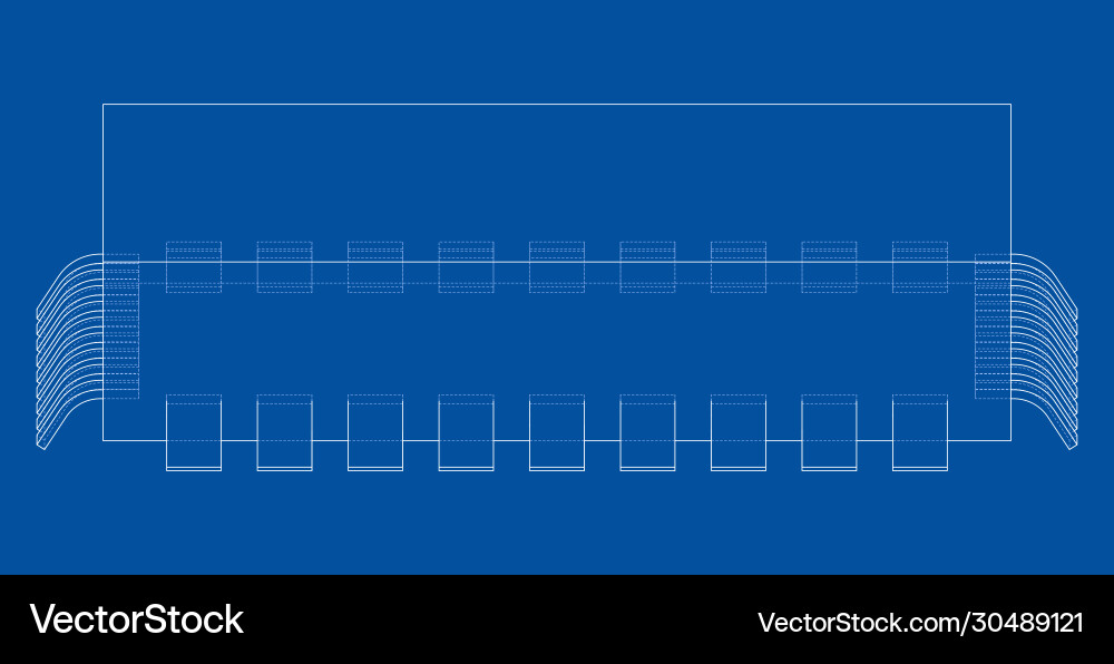 3d microchip rendering 3d microchip rendering vector image