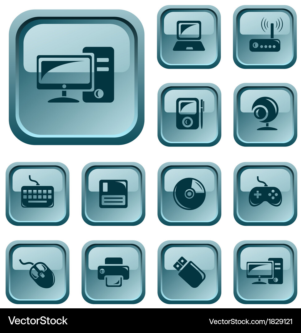 Hardware buttons Vector Image