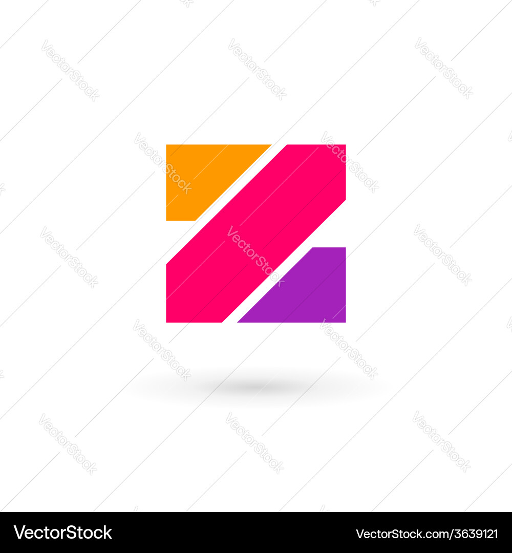 Letter z logo icon design template elements Vector Image
