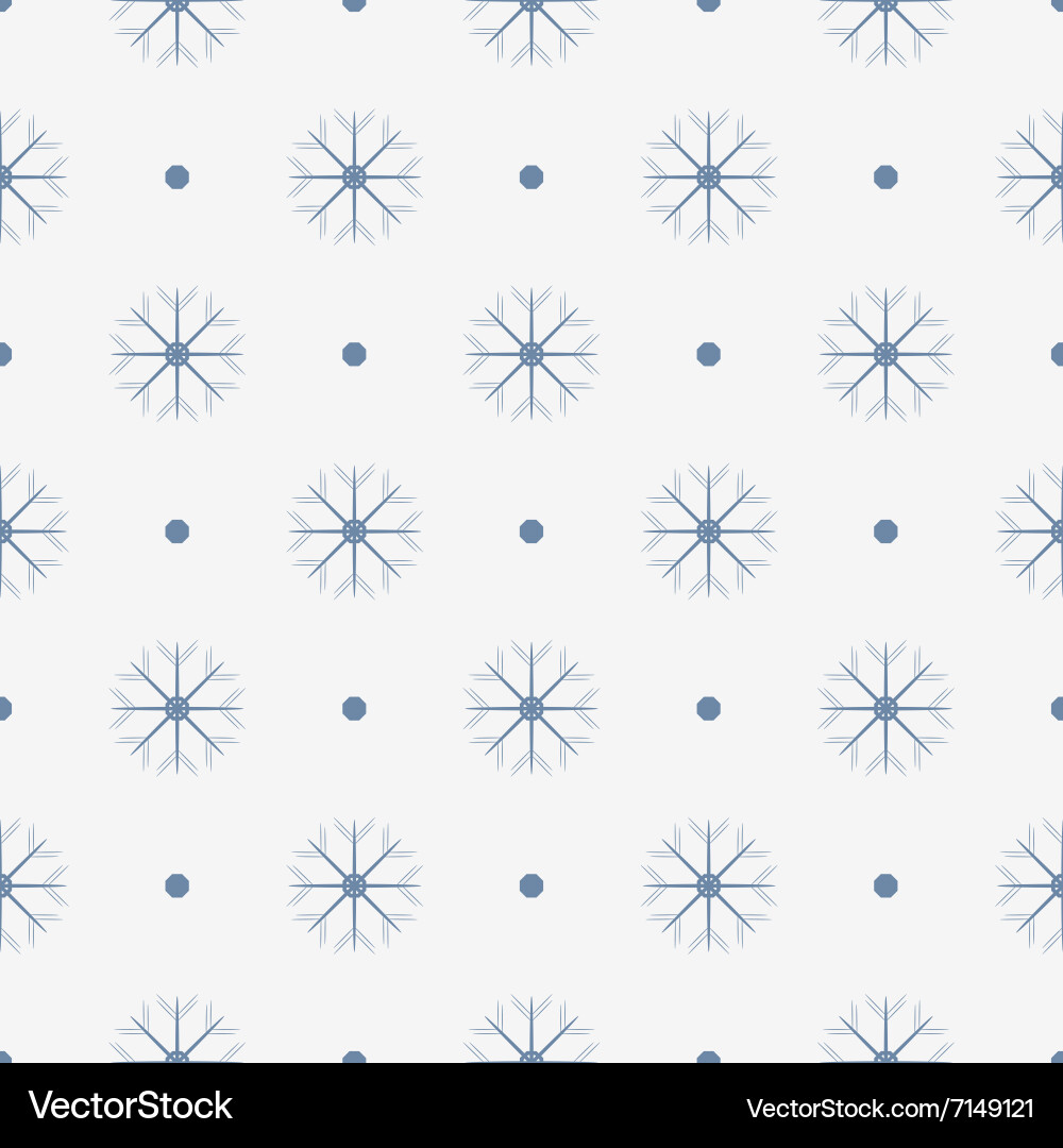 Snowflakes seamless background Royalty Free Vector Image