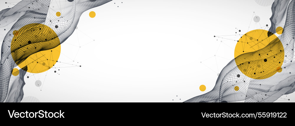 Abstract wave is made in a frame style template Abstract wave is made in a frame style template Vector Image