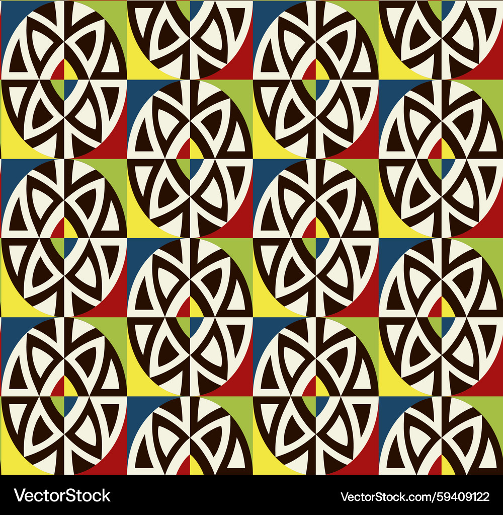 Geometric Circle Pattern Background Royalty Free Vector