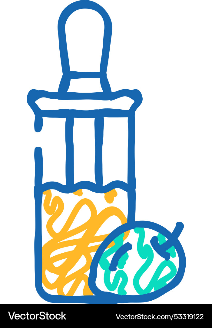 Glas Olivenöl Flasche Ikone doodle Glas Olivenöl Flasche Ikone doodle vektorbild