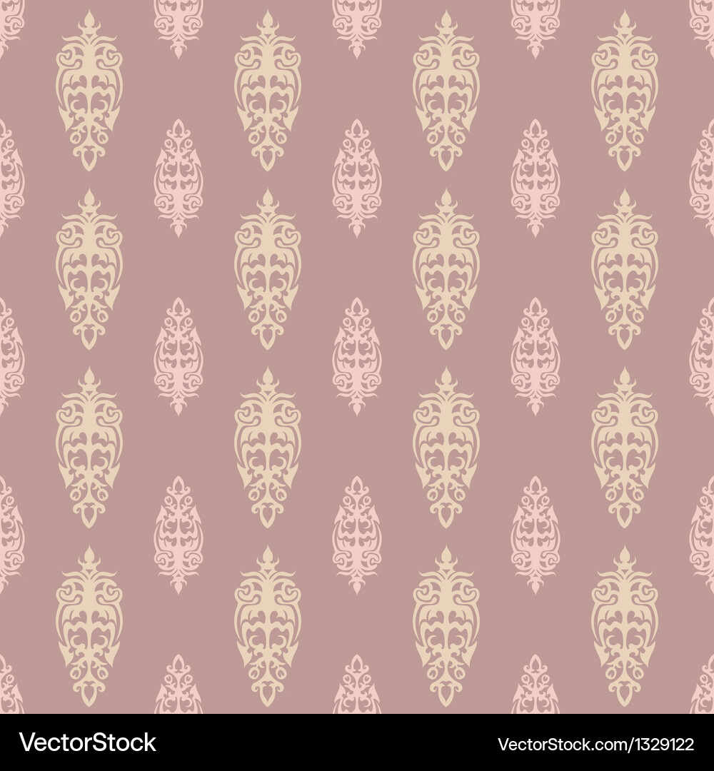 Pattern in the old style with curls Vector Image