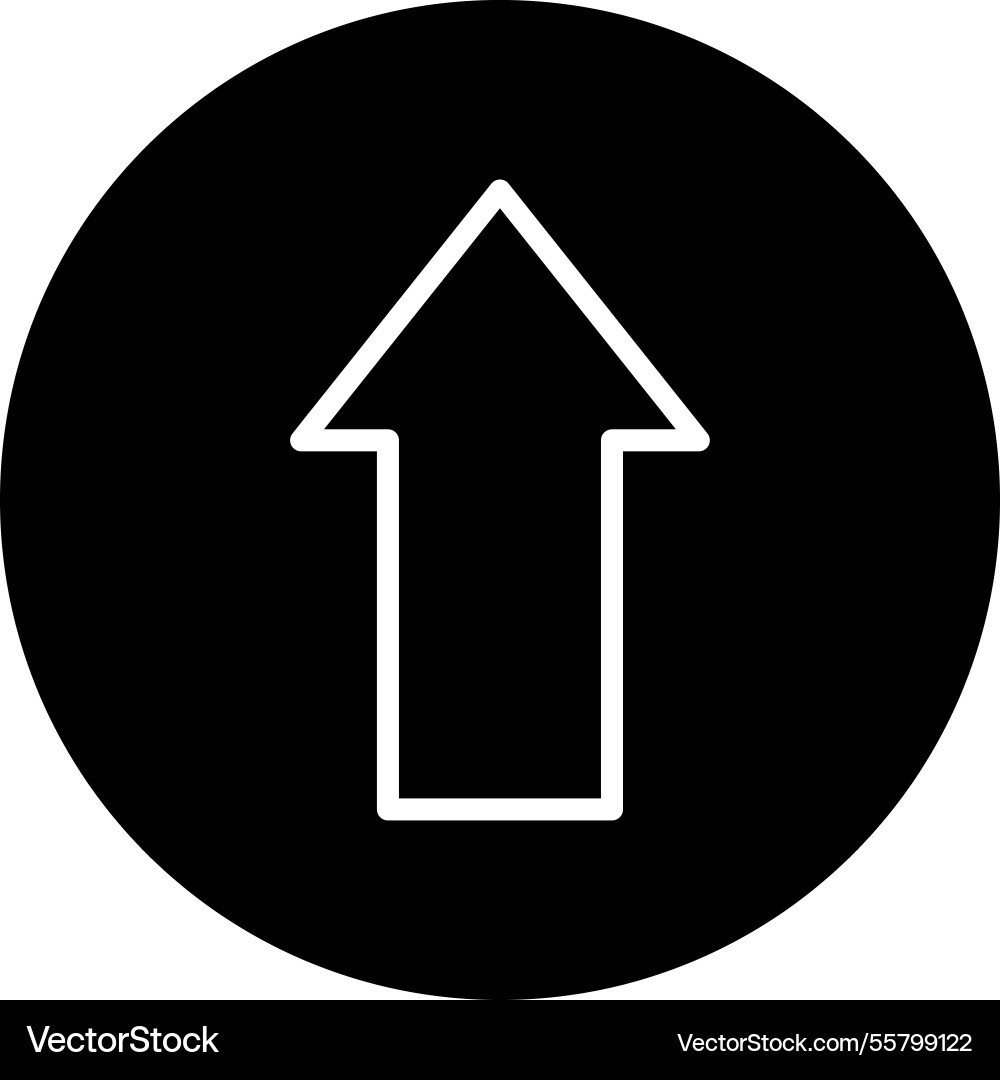 Up arrow icon design Vector Image