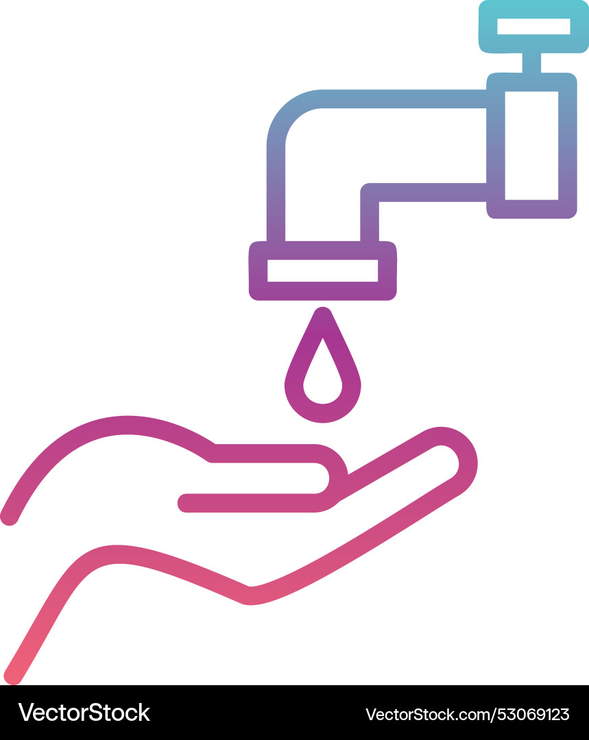 Ablution line gradient design Vector Image