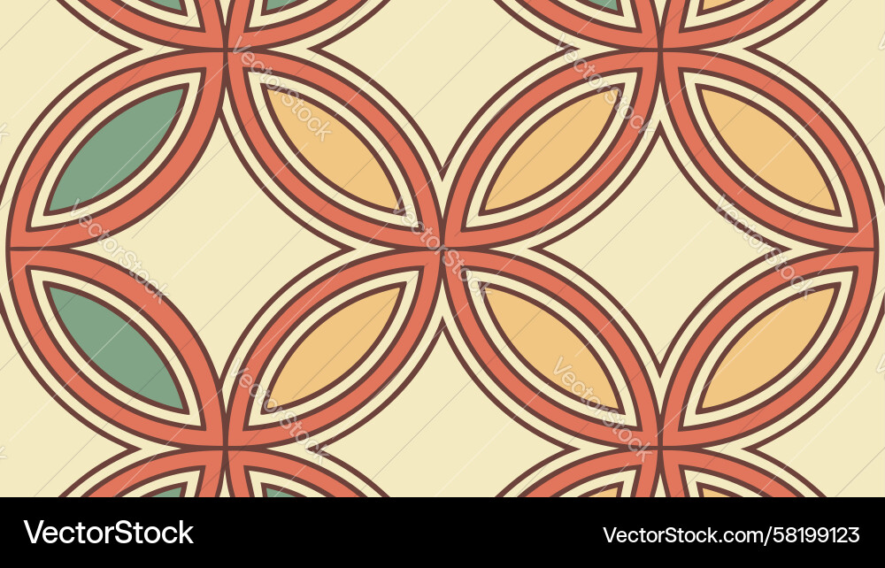 Interlocking Circles Pattern Vector Image