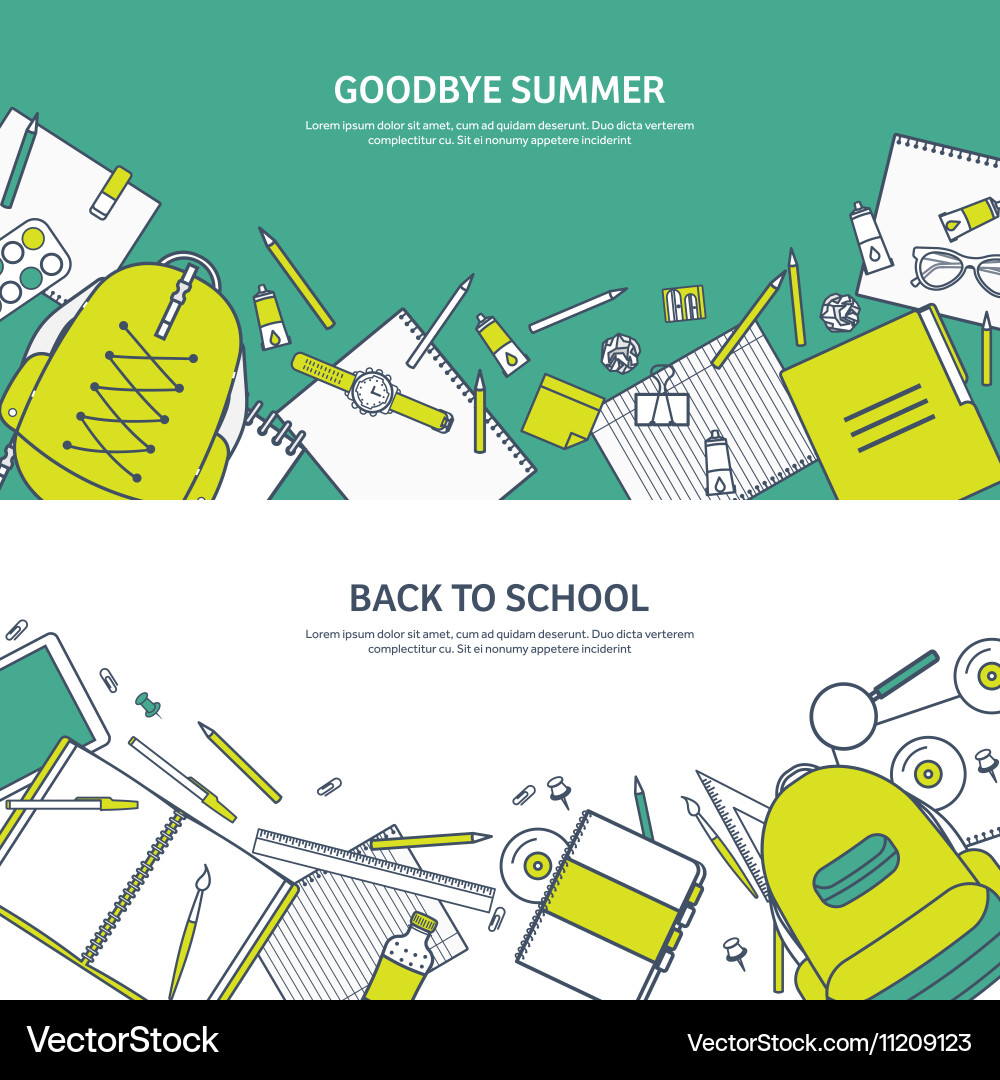 Study & Learning Concepts vector image