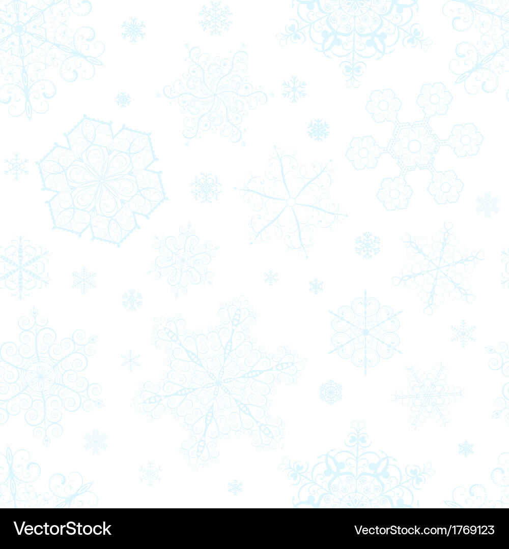 Winter Snowflake Pattern vector image