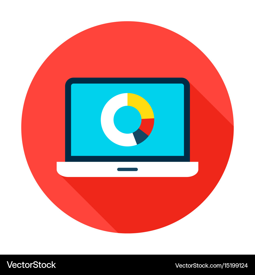 Data Analytics Circle Icon vector image