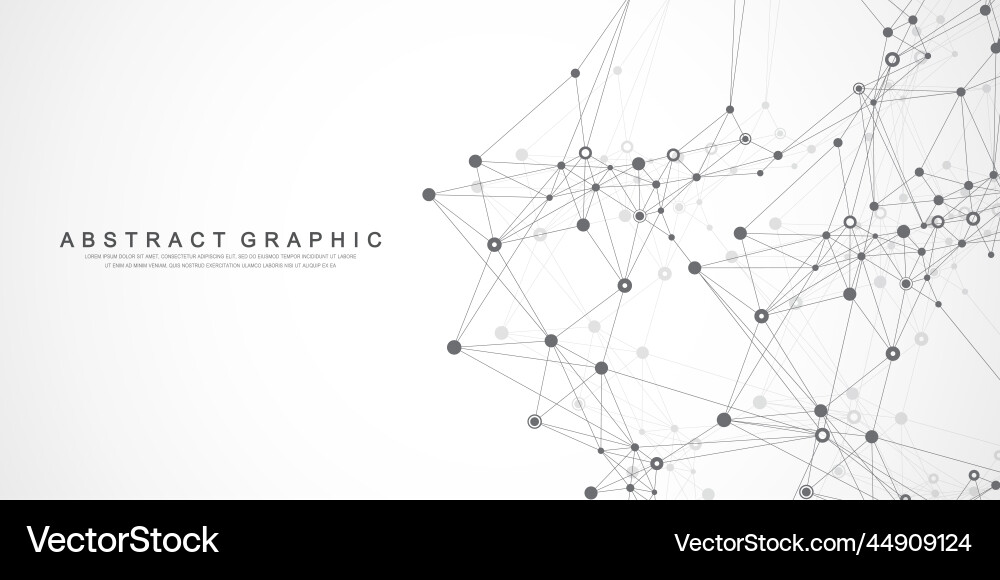 Digits abstract background with connected line Digits abstract background with connected line vector image