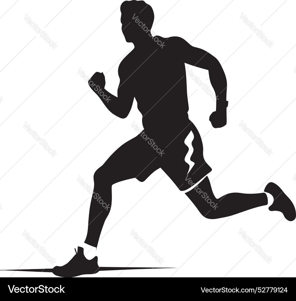 Jogging journey man running icon speed dash Vector Image
