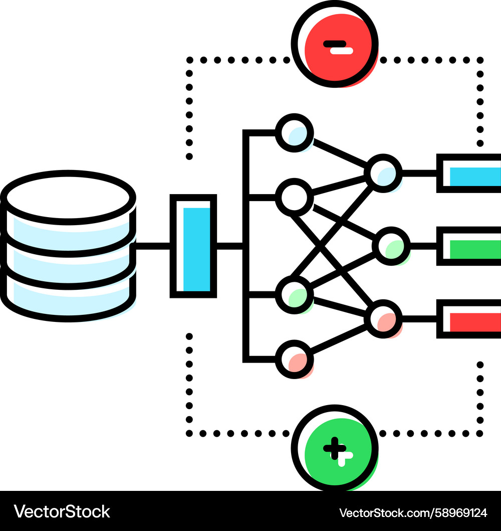 Machine Learning Concepts Icon Vector Image