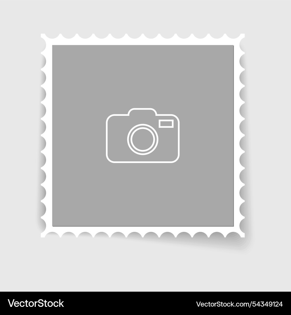 Postage stamp frame empty border template Postage stamp frame empty border template vector image