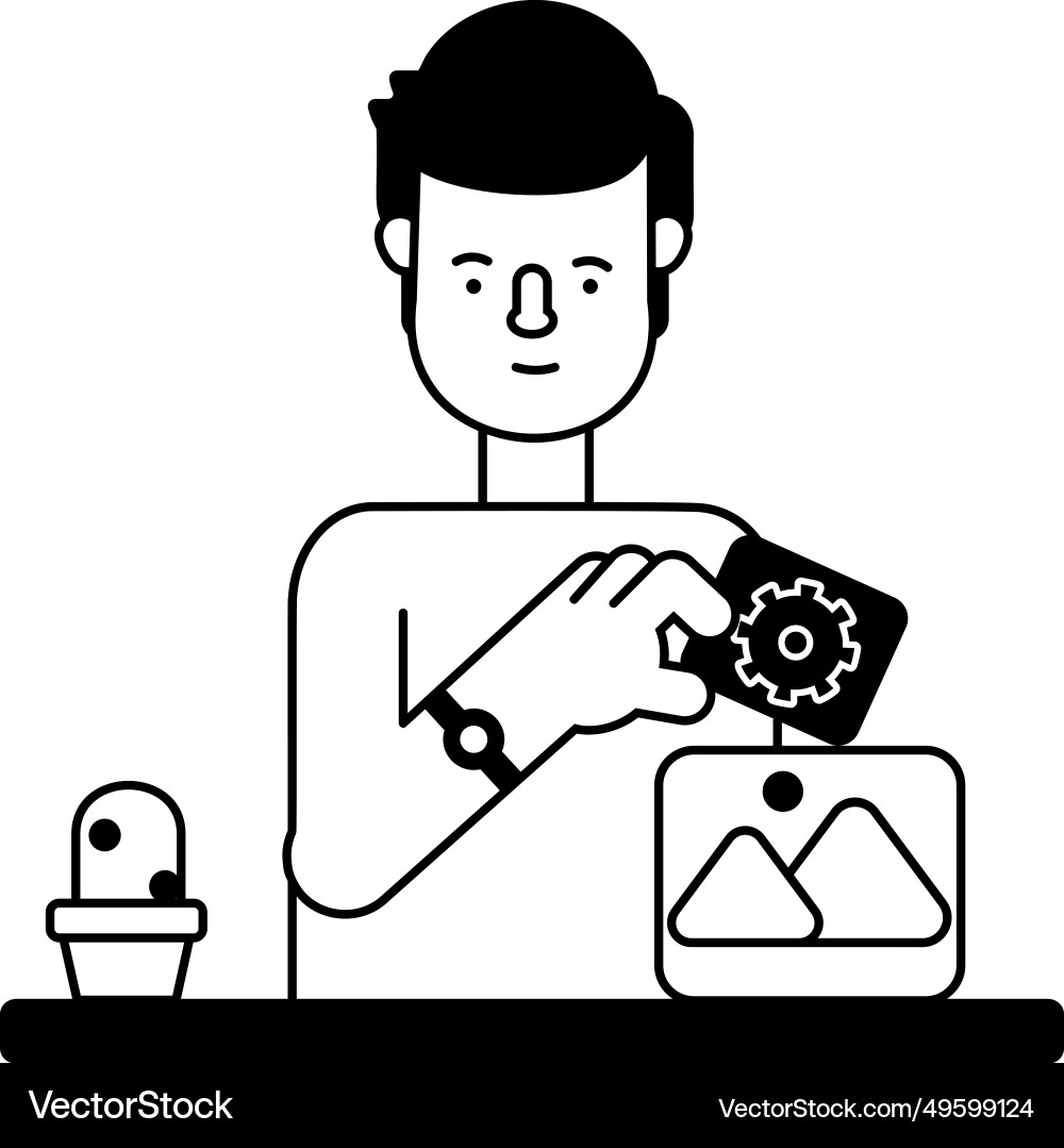 Programmer vector image