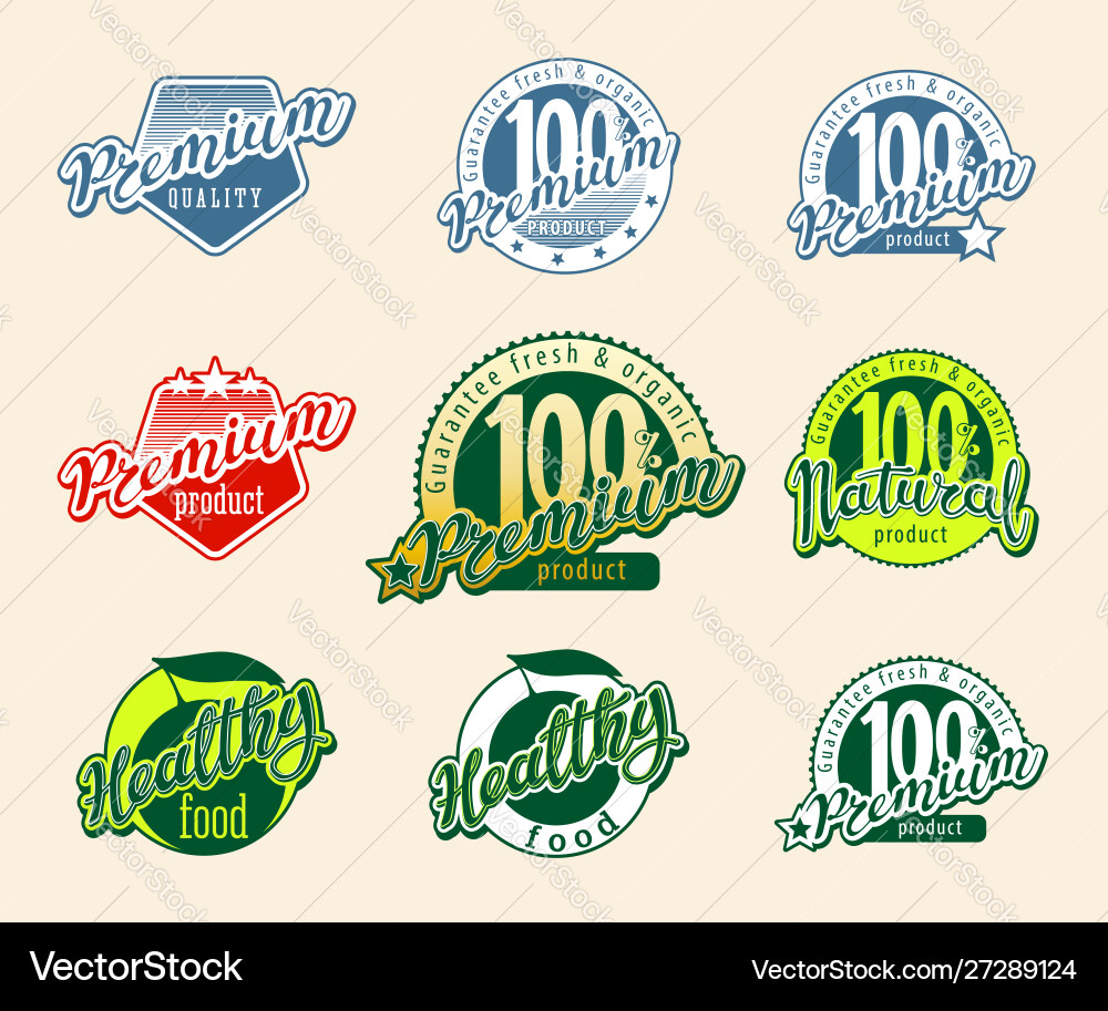 Set retro labels and icons Vector Image