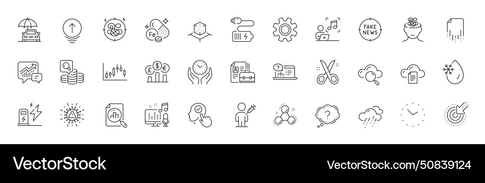 Stress Targeting und Auto-Versicherungslinie Icons Stress Targeting und Auto-Versicherungslinie Icons vektorbild