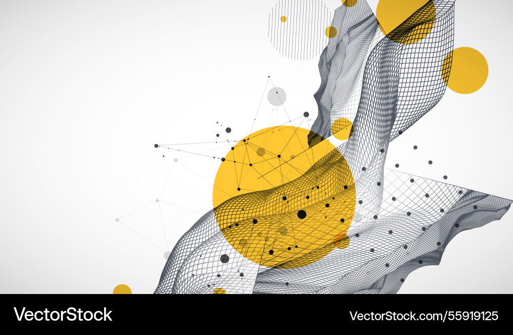 Abstract wave is made in a frame style template Abstract wave is made in a frame style template Vector Image