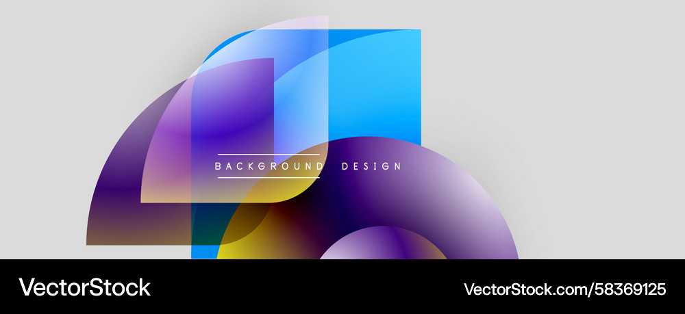 Dynamic Colorful Overlap Vector Image