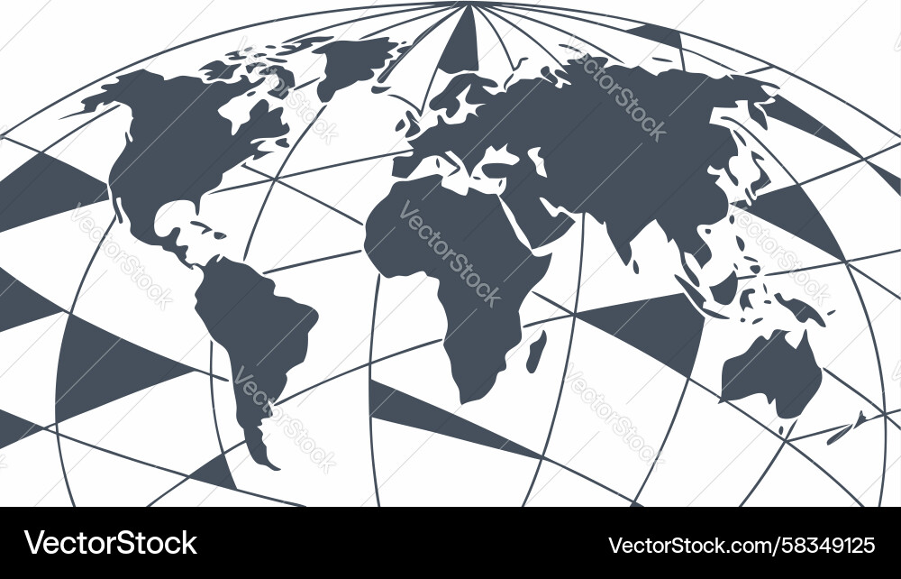 Global Network Map Vector Image