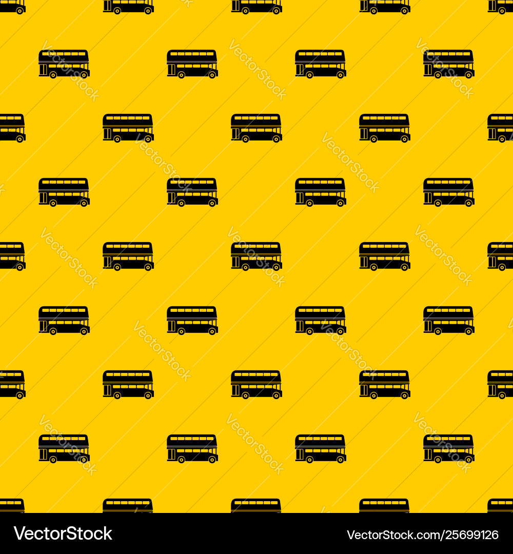 Double decker bus pattern Double decker bus pattern vector image