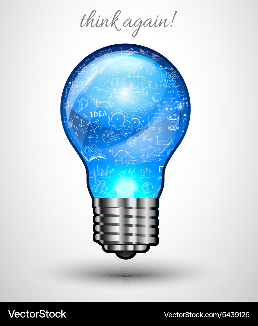 Idea concept layout for brainstorming vector image