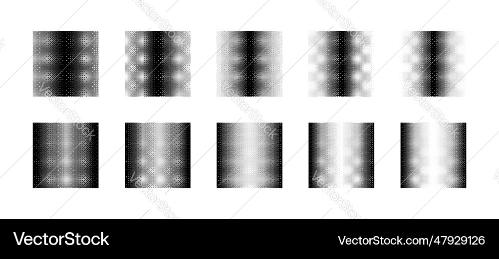Squares with miscellaneous density of bitmap Squares with miscellaneous density of bitmap vector image