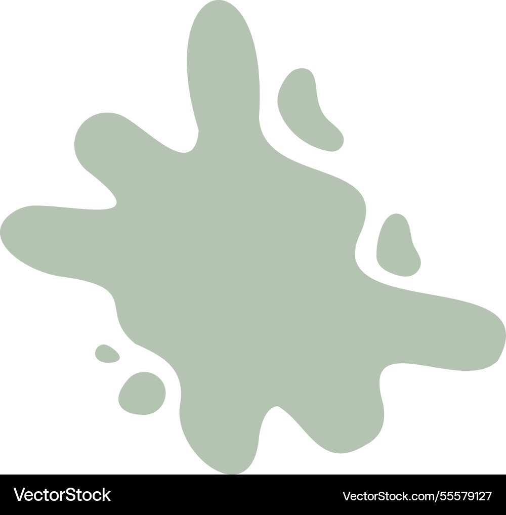 Abstract green blob shape icon Vector Image
