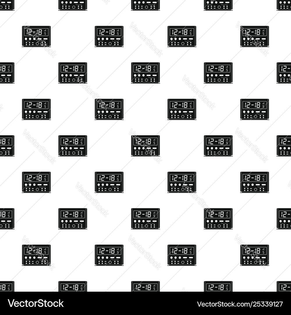 Digital clock pattern seamless Digital clock pattern seamless vector image