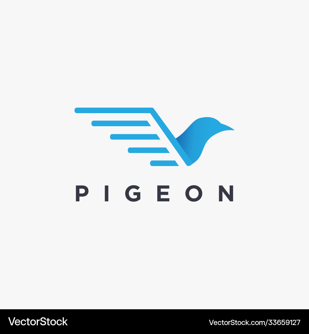 Moderne minimalistische Taube Logo-Ikone Vorlage Moderne minimalistische Taube Logo-Ikone Vorlage vektorbild