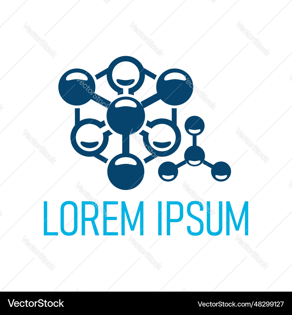Molecule icon science chemistry and technology Molecule icon science chemistry and technology vector image