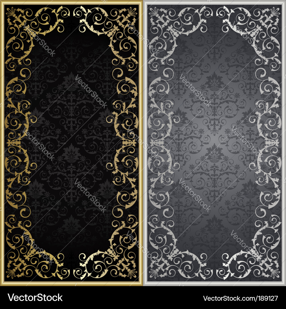 Ornate Floral Frame Collection vector image