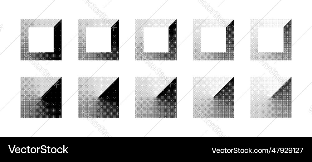 Squares various density of bitmap dither Squares various density of bitmap dither vector image